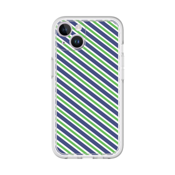 プレミアムパネル［ Small Stripe - Navy × Green ］