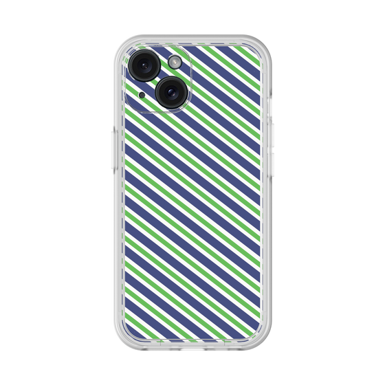 プレミアムパネル［ Small Stripe - Navy × Green ］