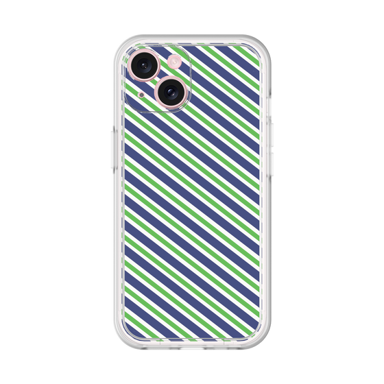 プレミアムパネル［ Small Stripe - Navy × Green ］