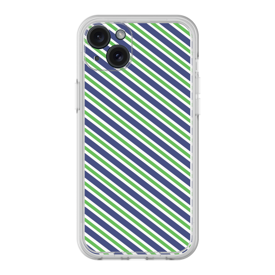 プレミアムパネル［ Small Stripe - Navy × Green ］