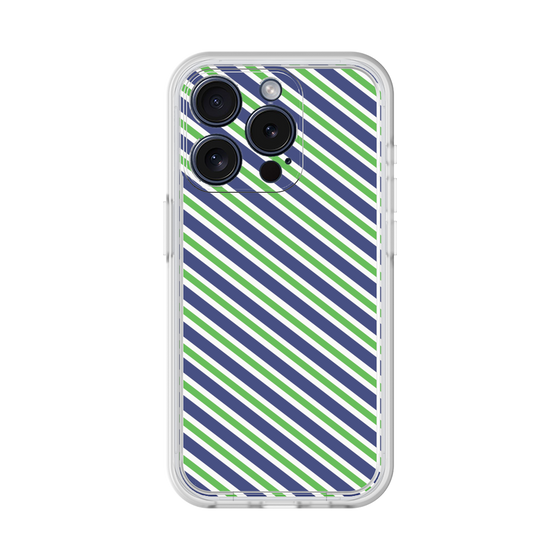 プレミアムパネル［ Small Stripe - Navy × Green ］