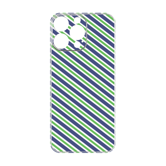 プレミアムパネル［ Small Stripe - Navy × Green ］