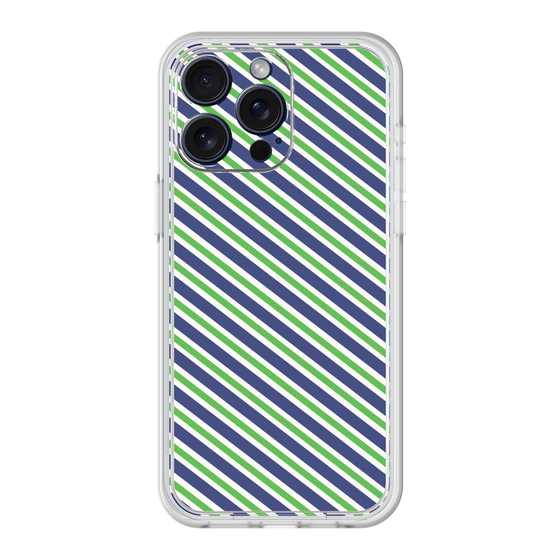 プレミアムパネル［ Small Stripe - Navy × Green ］