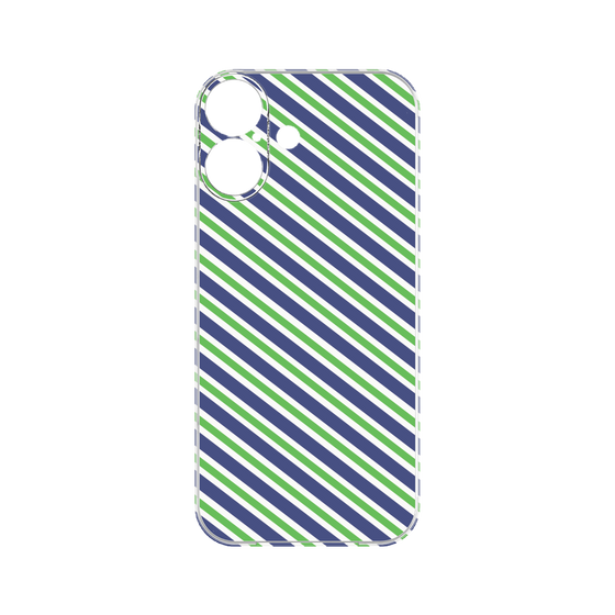 プレミアムパネル［ Small Stripe - Navy × Green ］