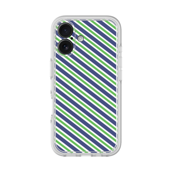 プレミアムパネル［ Small Stripe - Navy × Green ］