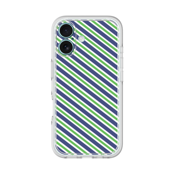プレミアムパネル［ Small Stripe - Navy × Green ］