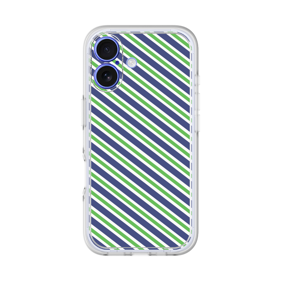 プレミアムパネル［ Small Stripe - Navy × Green ］