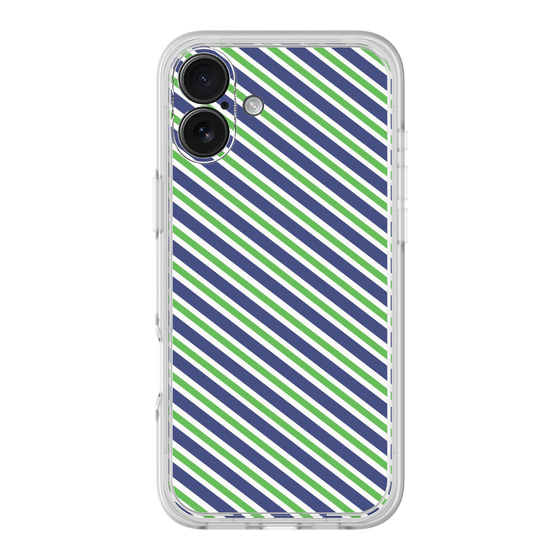 プレミアムパネル［ Small Stripe - Navy × Green ］