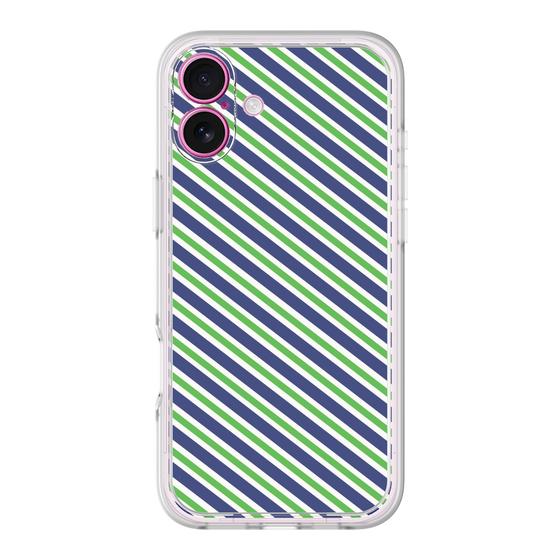 プレミアムパネル［ Small Stripe - Navy × Green ］