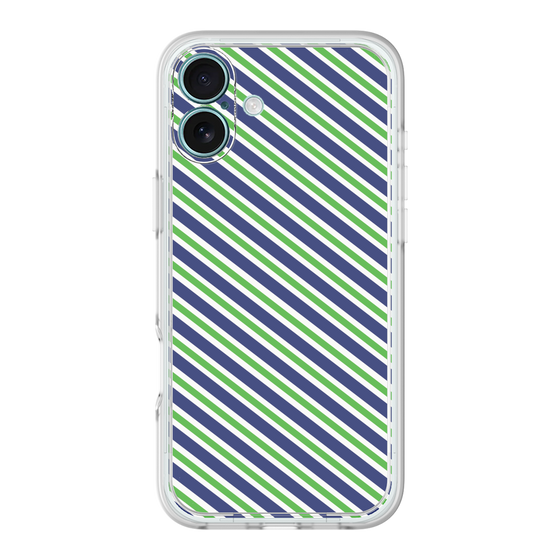 プレミアムパネル［ Small Stripe - Navy × Green ］