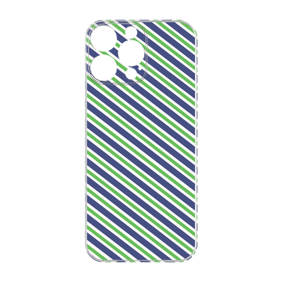 プレミアムパネル［ Small Stripe - Navy × Green ］