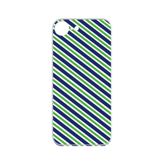 プレミアムパネル［ Small Stripe - Navy × Green ］