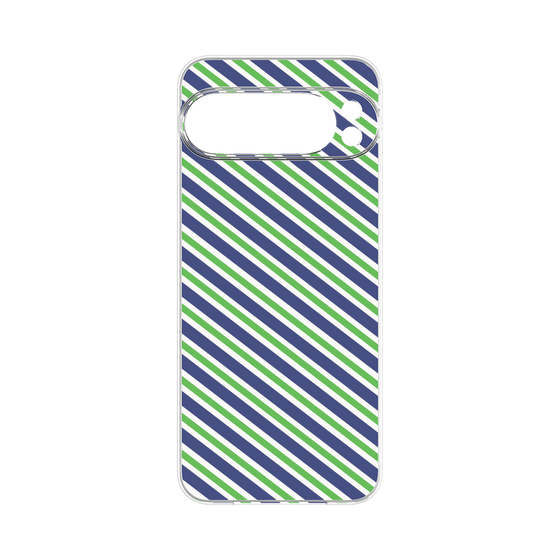 プレミアムパネル［ Small Stripe - Navy × Green ］