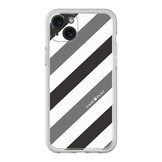 プレミアムパネル［ Big Stripe - Black × Gray ］