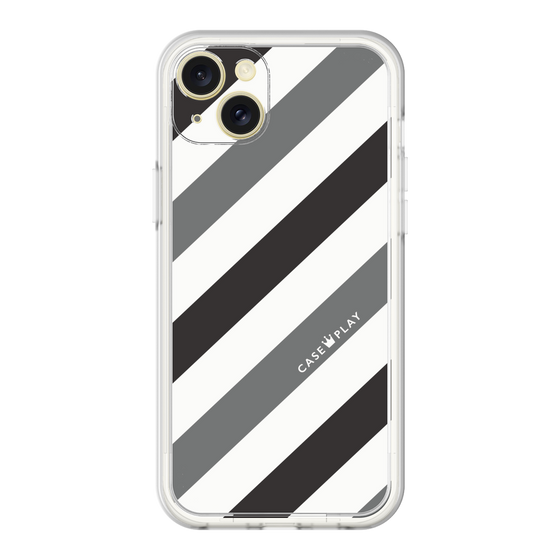 プレミアムパネル［ Big Stripe - Black × Gray ］