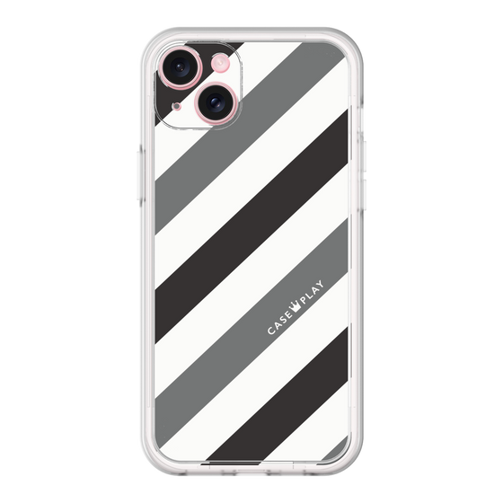 プレミアムパネル［ Big Stripe - Black × Gray ］