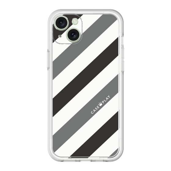 プレミアムパネル［ Big Stripe - Black × Gray ］