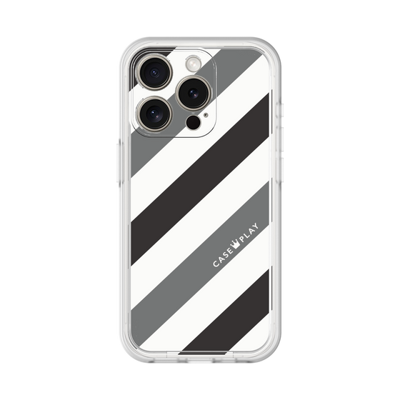 プレミアムパネル［ Big Stripe - Black × Gray ］