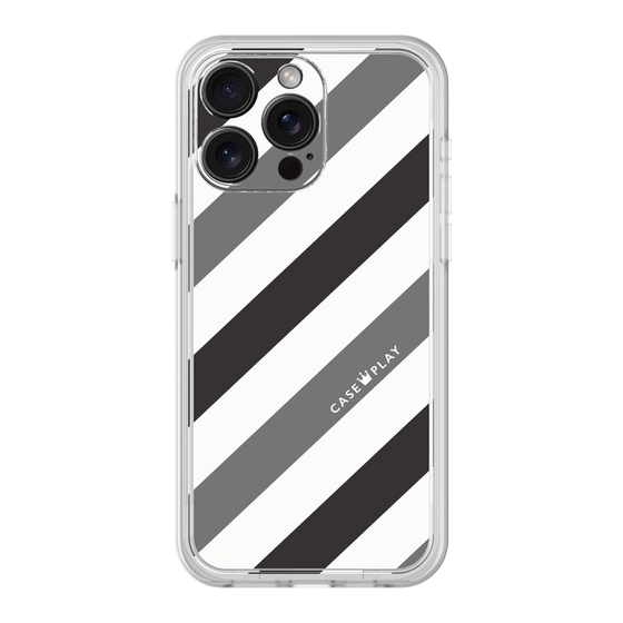 プレミアムパネル［ Big Stripe - Black × Gray ］