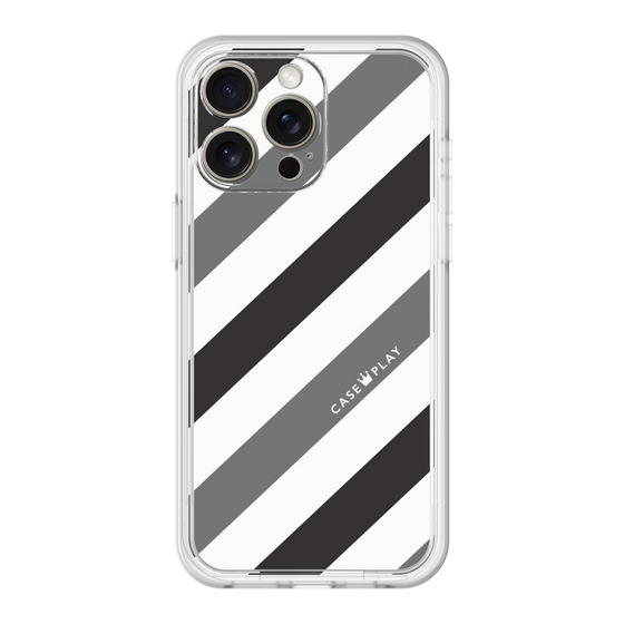 プレミアムパネル［ Big Stripe - Black × Gray ］