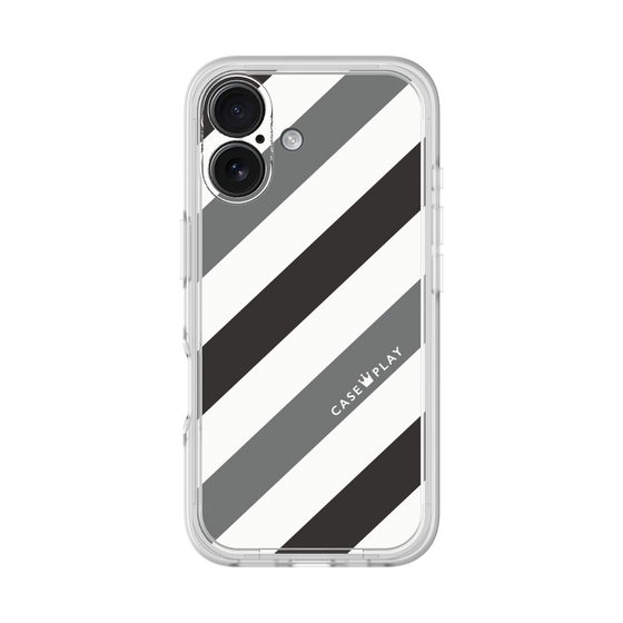 プレミアムパネル［ Big Stripe - Black × Gray ］