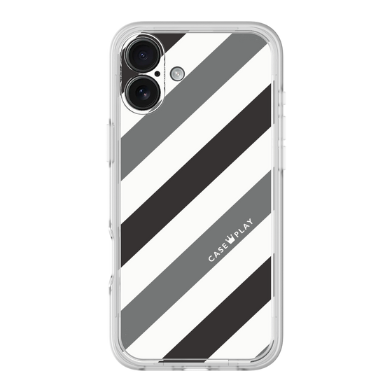 プレミアムパネル［ Big Stripe - Black × Gray ］