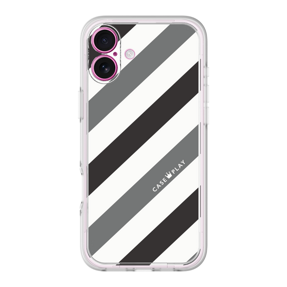 プレミアムパネル［ Big Stripe - Black × Gray ］