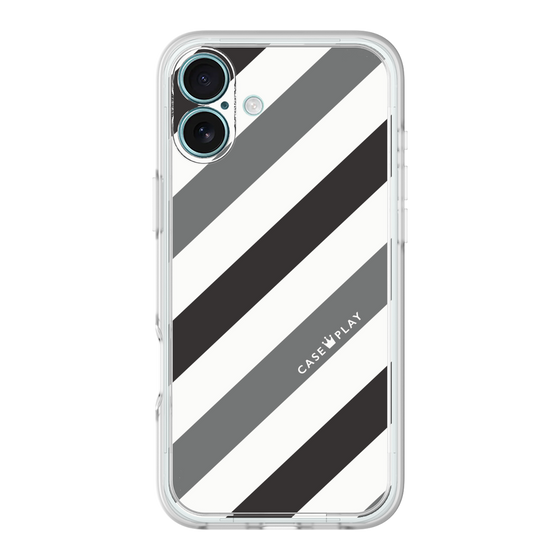 プレミアムパネル［ Big Stripe - Black × Gray ］
