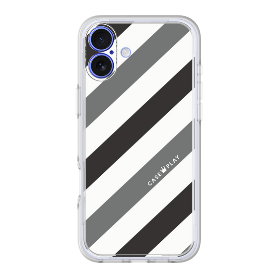 プレミアムパネル［ Big Stripe - Black × Gray ］