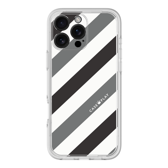 プレミアムパネル［ Big Stripe - Black × Gray ］