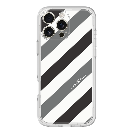 プレミアムパネル［ Big Stripe - Black × Gray ］