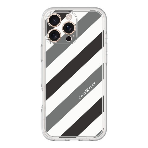 プレミアムパネル［ Big Stripe - Black × Gray ］