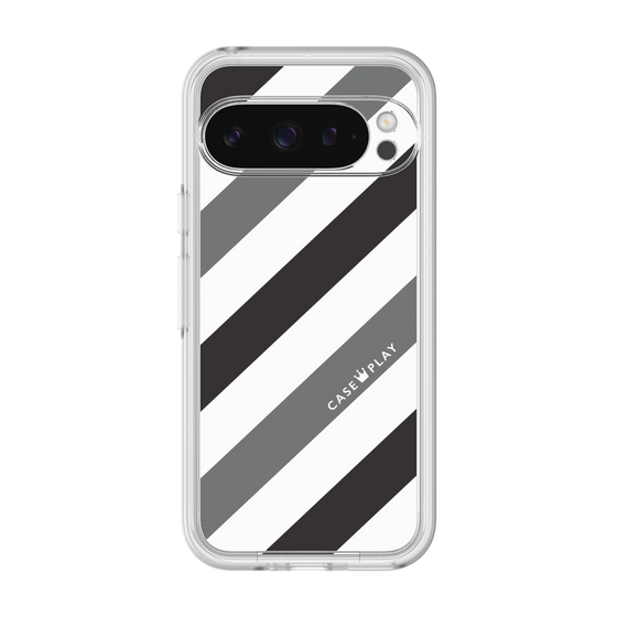 プレミアムパネル［ Big Stripe - Black × Gray ］