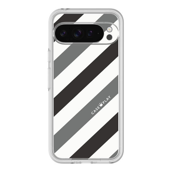 プレミアムパネル［ Big Stripe - Black × Gray ］