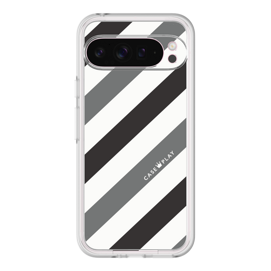 プレミアムパネル［ Big Stripe - Black × Gray ］