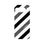 プレミアムパネル［ Big Stripe - Black × Gray ］