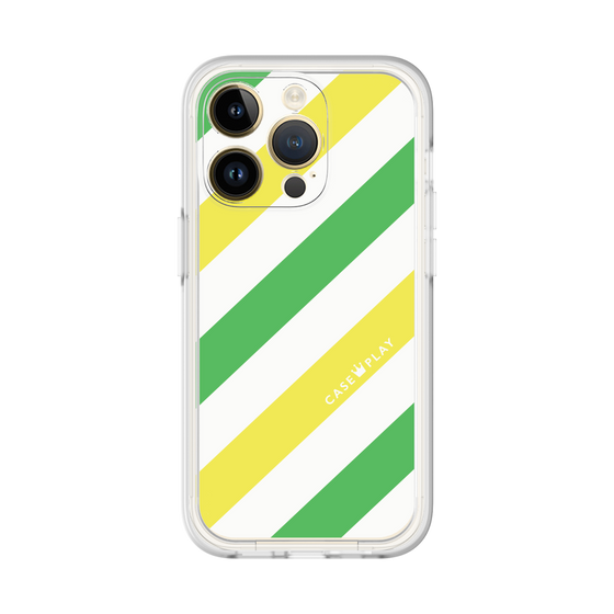 プレミアムパネル［ Big Stripe - Green × Yellow ］