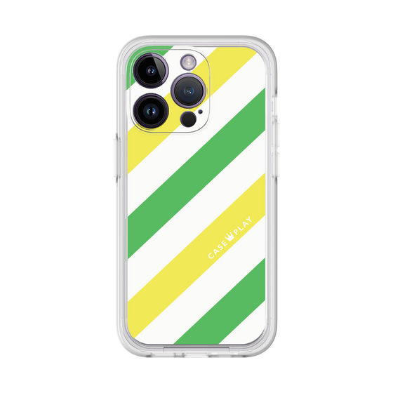 プレミアムパネル［ Big Stripe - Green × Yellow ］
