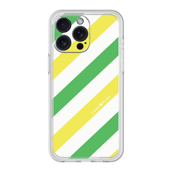 プレミアムパネル［ Big Stripe - Green × Yellow ］