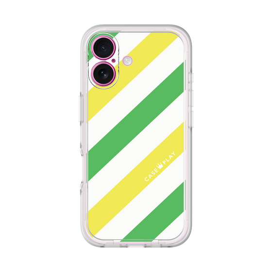 プレミアムパネル［ Big Stripe - Green × Yellow ］