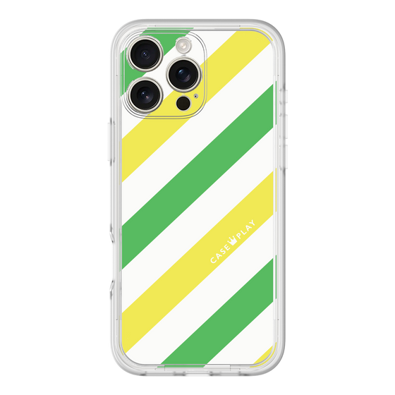 プレミアムパネル［ Big Stripe - Green × Yellow ］