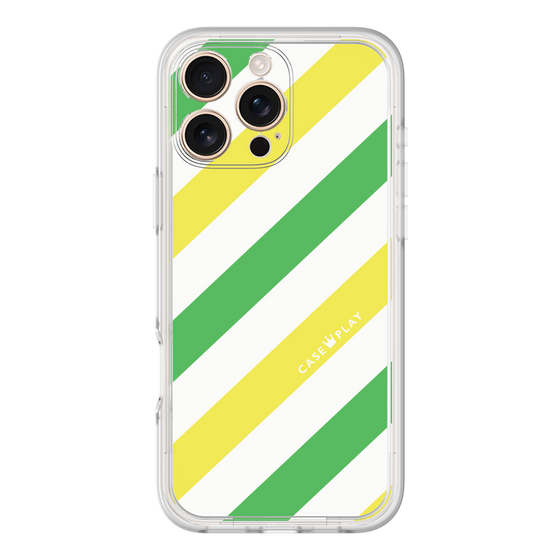 プレミアムパネル［ Big Stripe - Green × Yellow ］