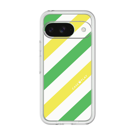 プレミアムパネル［ Big Stripe - Green × Yellow ］