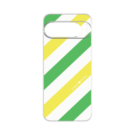 プレミアムパネル［ Big Stripe - Green × Yellow ］