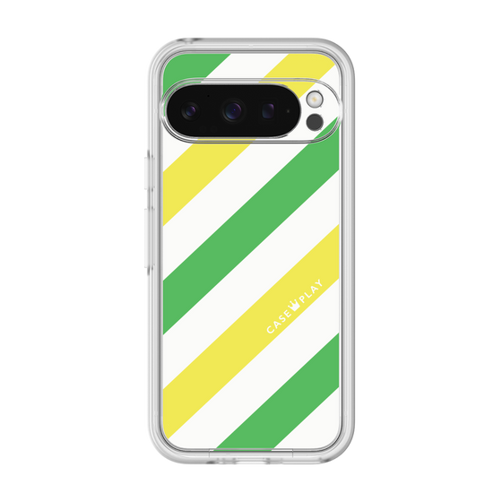 プレミアムパネル［ Big Stripe - Green × Yellow ］