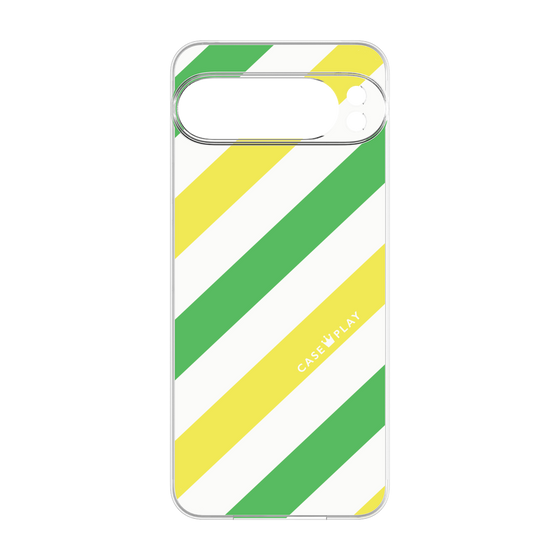 プレミアムパネル［ Big Stripe - Green × Yellow ］