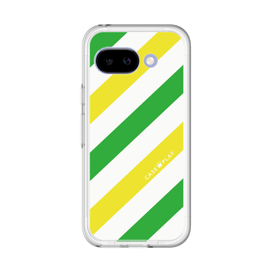 プレミアムパネル［ Big Stripe - Green × Yellow ］