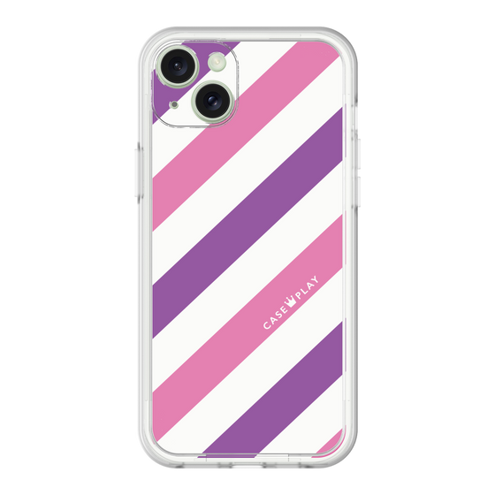 プレミアムパネル［ Big Stripe - Purple × Pink ］