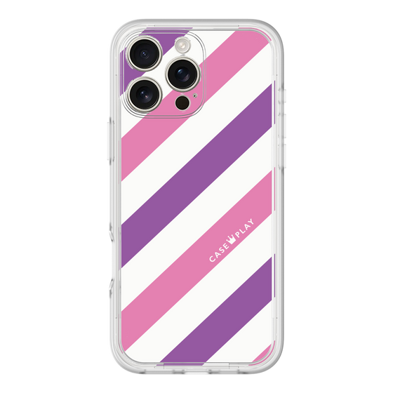 プレミアムパネル［ Big Stripe - Purple × Pink ］