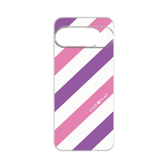 プレミアムパネル［ Big Stripe - Purple × Pink ］